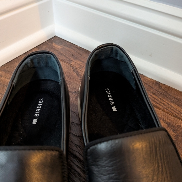Birdies Women's Black Leather Slip On Shoes Size 9 - Picture 3 of 11